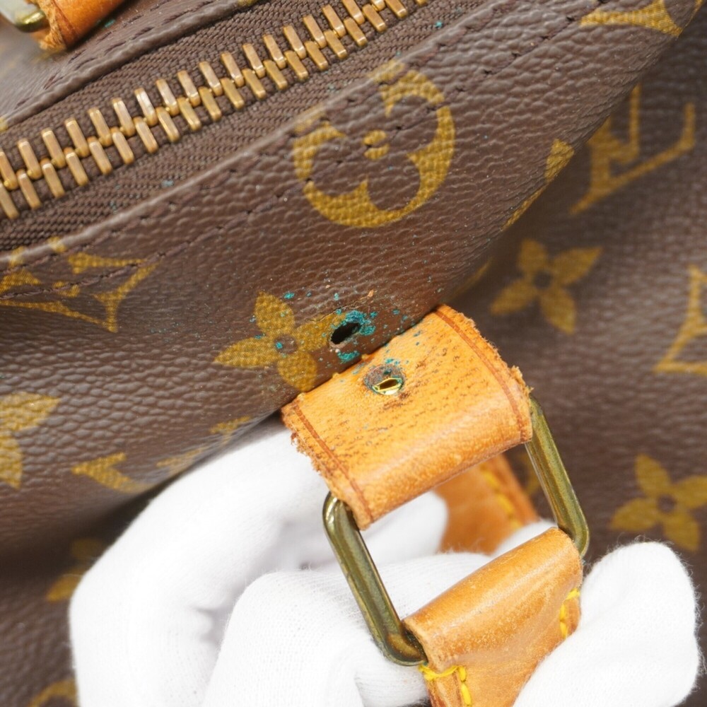 LOUIS VUITTON Brown Monogram Keepall 45 Boston Bag - Picture 7 of 14